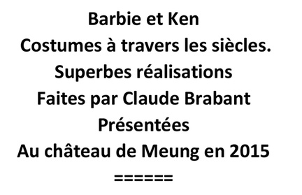 Meung 2015  a travers les siecles Barbie &amp; Ken